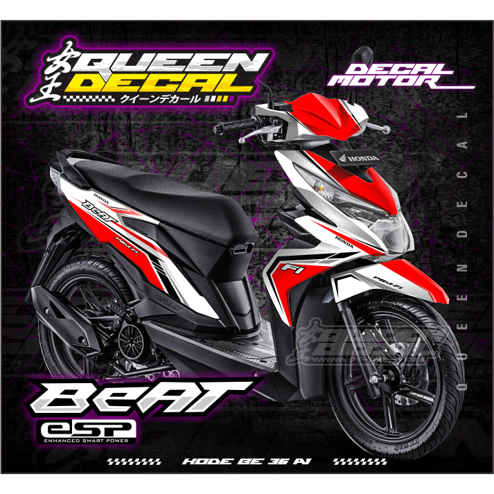 Stiker Decal Motor BEAT ESP 2017/2019 Full Body - DECAL BEAT ESP - BE