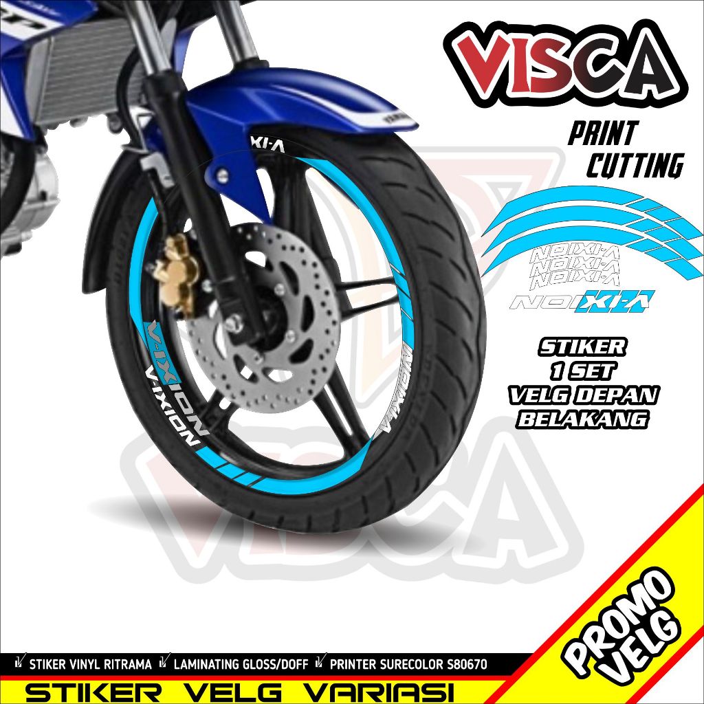 Stiker Velg List Velg Motor Stiker Vixion 000G