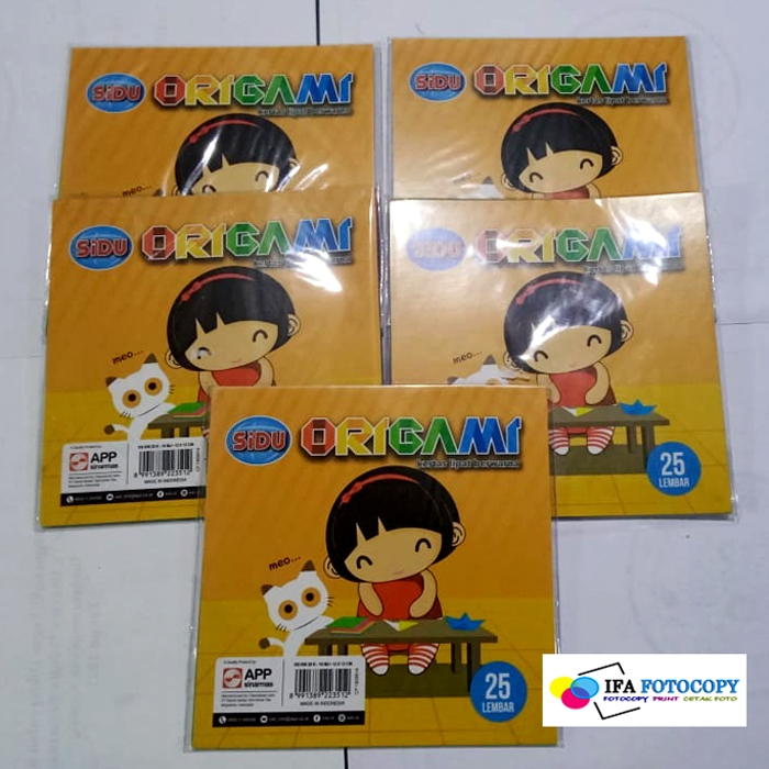 

Kertas Lipat Origami Sinar Dunia SIDU 12 x 12 25 lembar