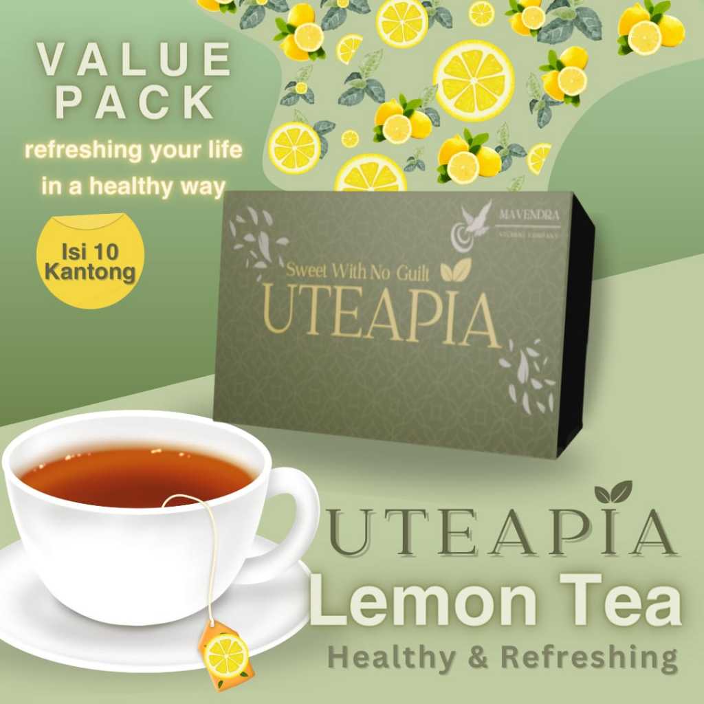 

Teh Celup UTEAPIA Lemon Value Pack Isi 10 Kantong Teh