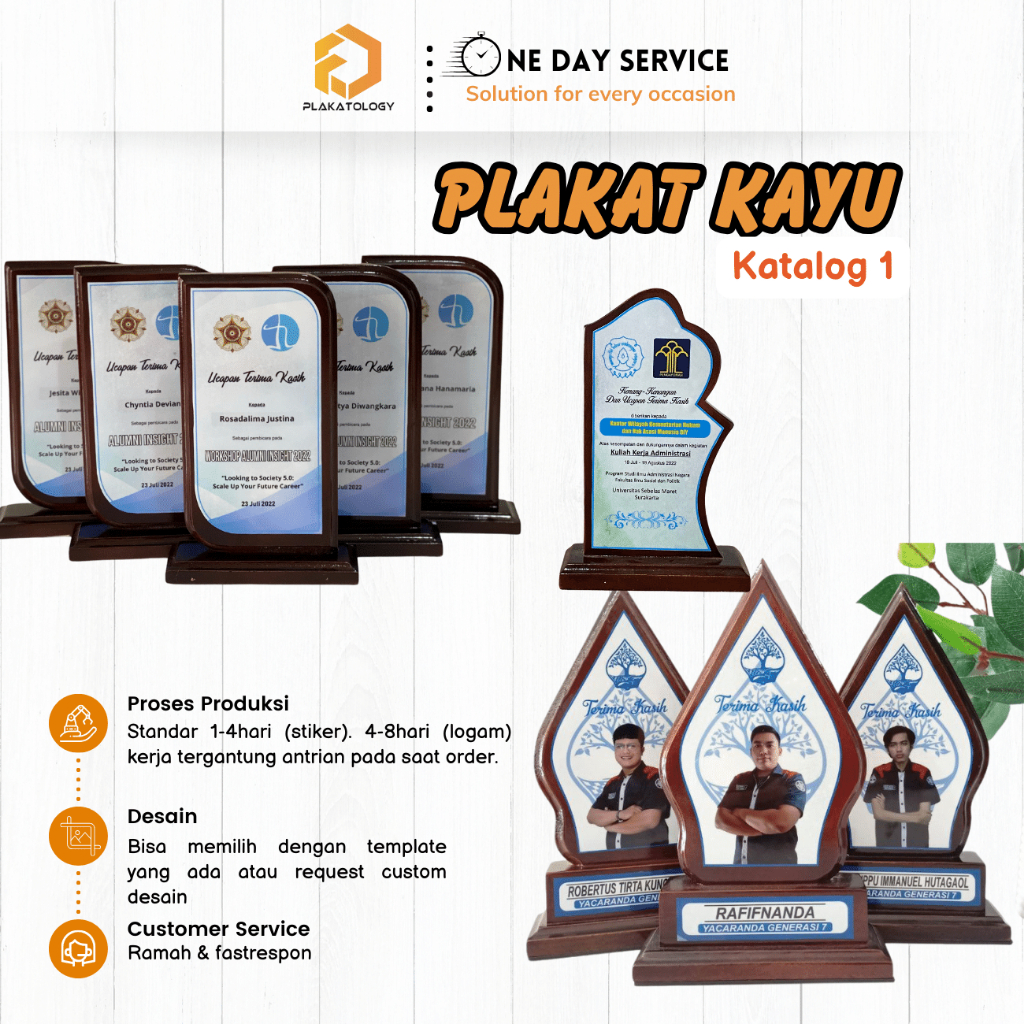 PLAKATOLOGY | Plakat Kayu / Plakat kkn / Plakat magang / plakat murah / souvenir kayu / vandel kayu