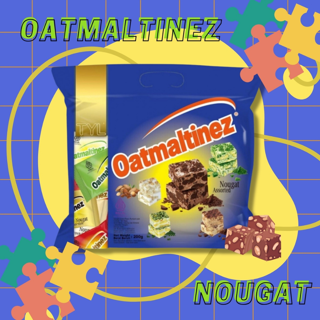 

Oatmaltinez Nougat Assorted 200g 1 Pouch