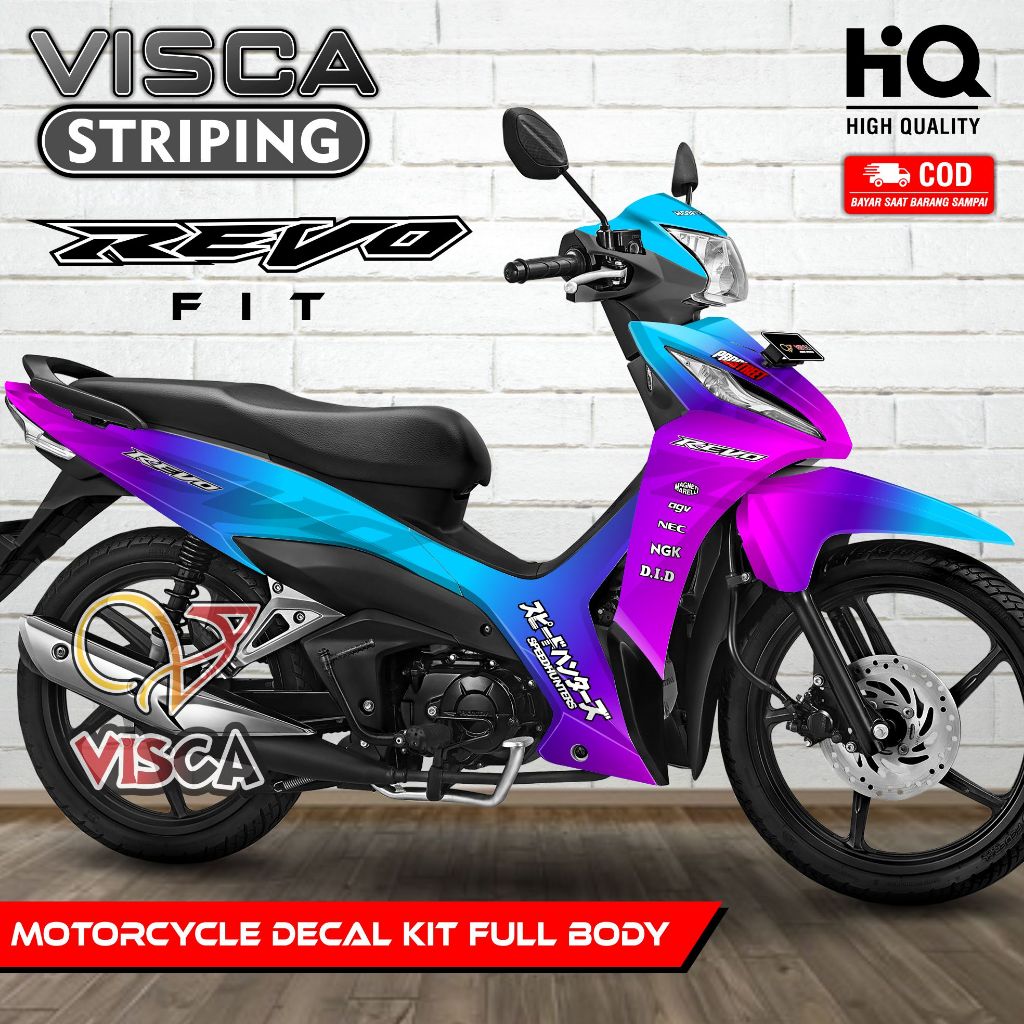 Decal Revo Fit New Full Body - Stiker Revo Fit New - Dekal Revo Fit New Full Body - Striping Revo Fi