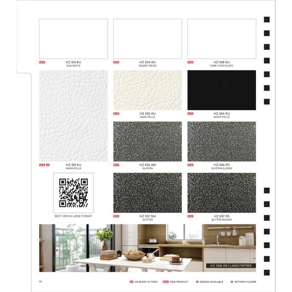 HPL Homega Sheet Pelapis Furniture Meja Dapur HPL Kayu Triplek