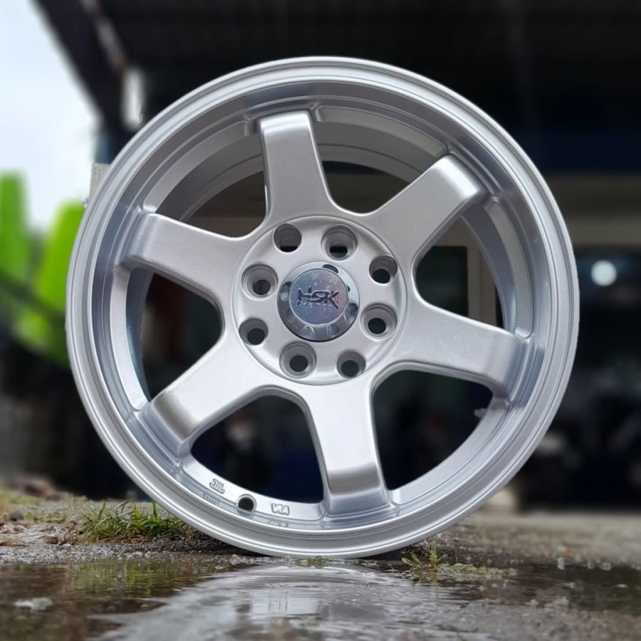 READY VELG TE37 RING 14 MURAH TYPE TOKYO HSR WARNA SILVER LEBAR 6