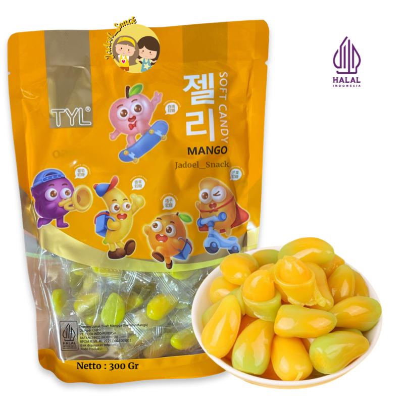 

GROSIR - Permen Mangga Kupas 300 Gr Rasa Manggo by Jadoel_Snack