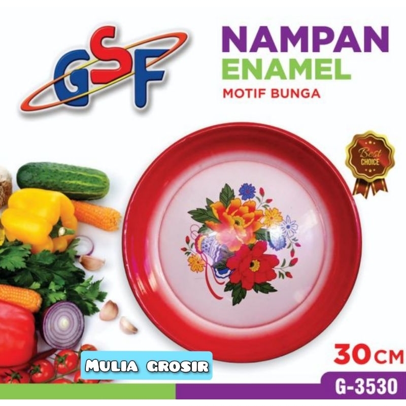Nampan Bulat Gsf 30cm 3530 40cm 3540