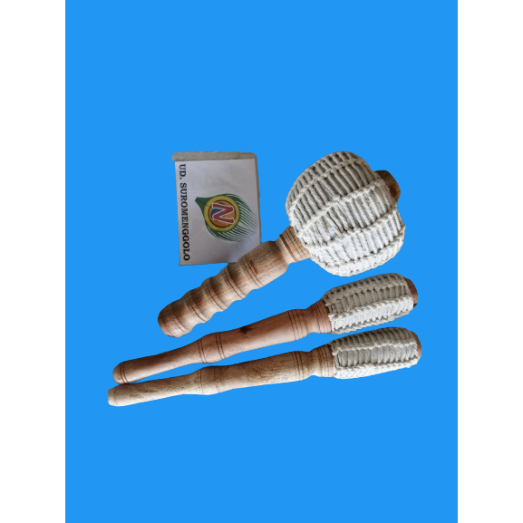 TABUH GONG REOG 1 STEL / REYOG / PEMUKUL GAMELAN / GONG GEDHE / KENONG / BONANG