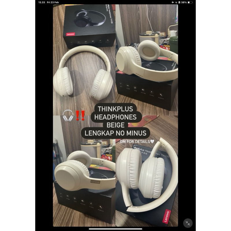 HEADPHONE LENOVO BEIGE