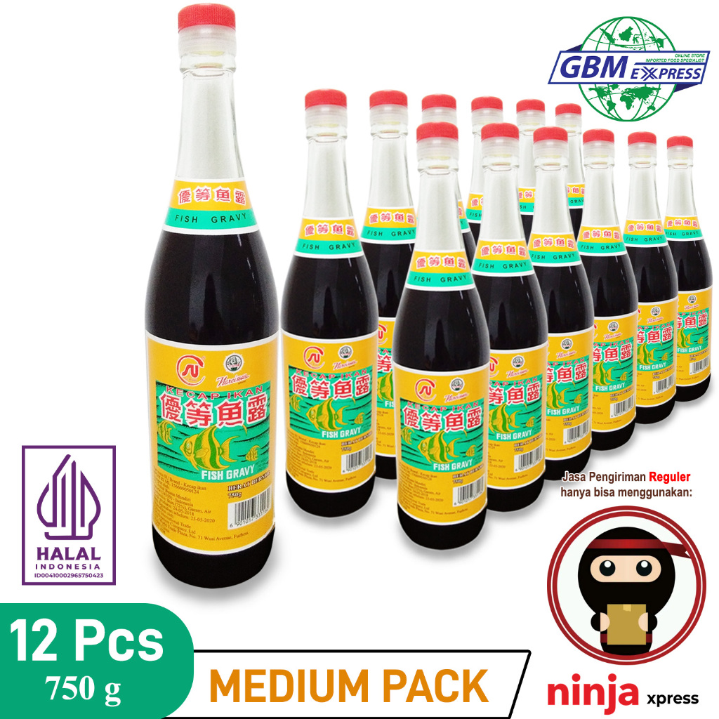 

SU Brand Fish Gravy 750 g - Kecap Ikan - Medium Pack 12 Pcs