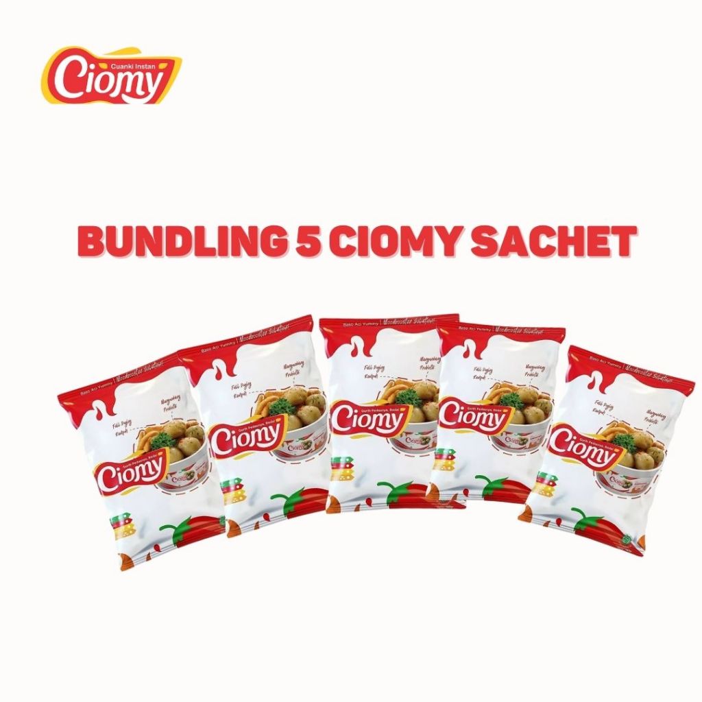 

- Paket Bundling 5 Ciomy Baso Aci Sachet Halal dan Toyyib By Kunikita