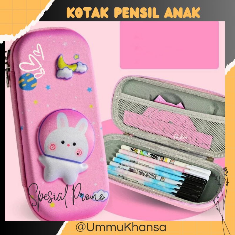 

KOTAK PENSIL 3D Pensil Case Karakter Girl or Boy /tempat pensil anak