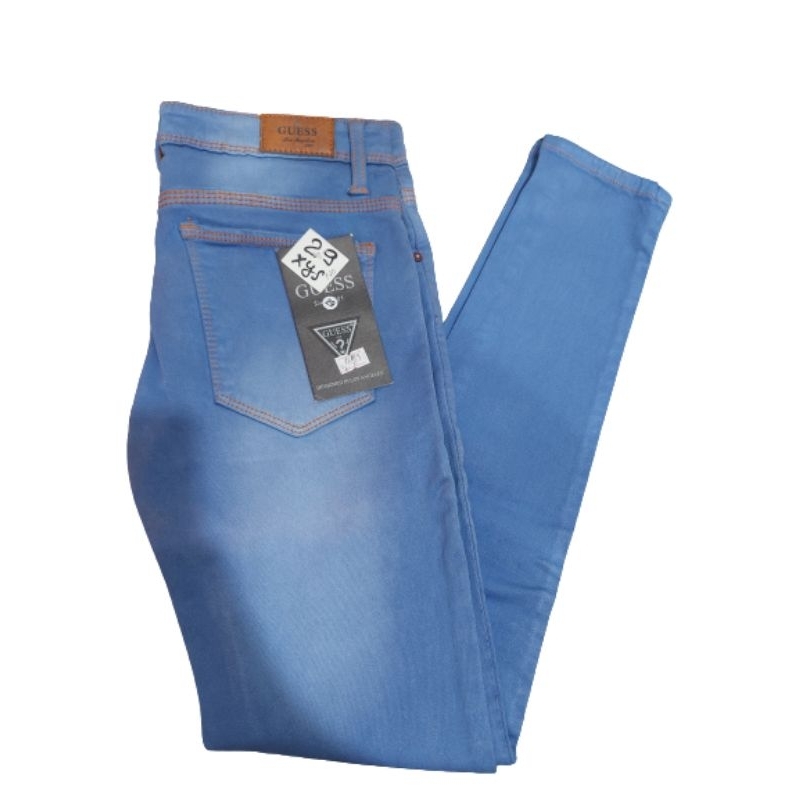 celana panjang denim wanita guess