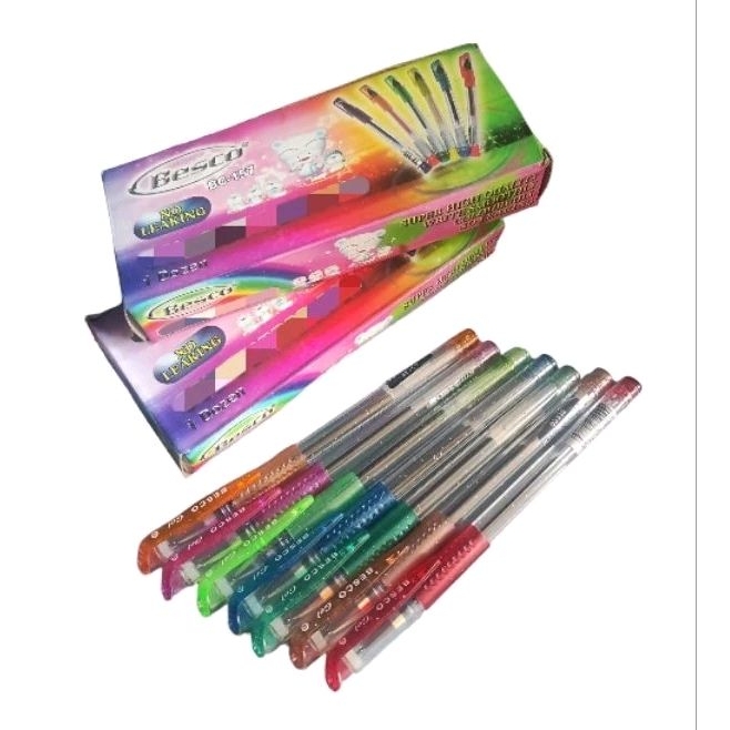 

Pulpen/bulpen/ballpoint/pena Gel Ink 0.5 BESCO BC-157, isi 12pcs/1 lusin