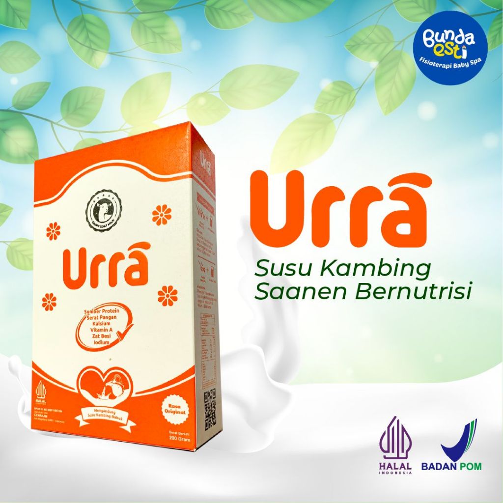 

URRA , Susu Kambing Saneen Eropa Untuk Penambah Nafsu Makan, Berat Badan & Tinggi Badan Anak, 200 gr, Halal BPOM