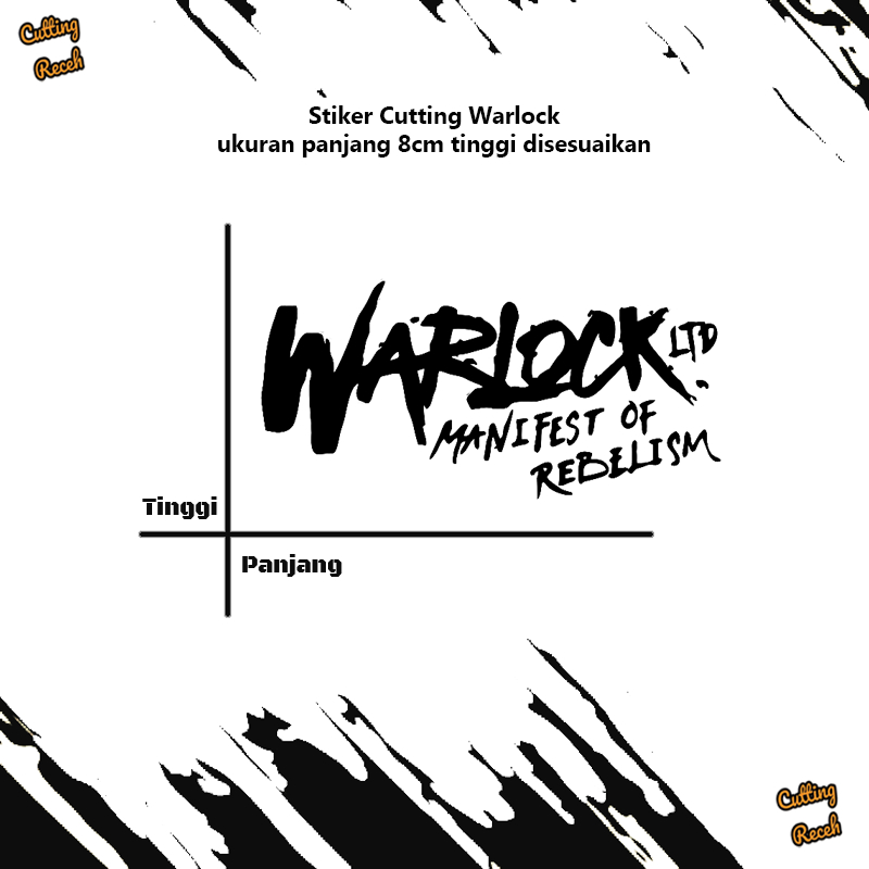 Stiker Warlock LTD | Stiker Terlaris | Stiker Helm | Stiker Motor