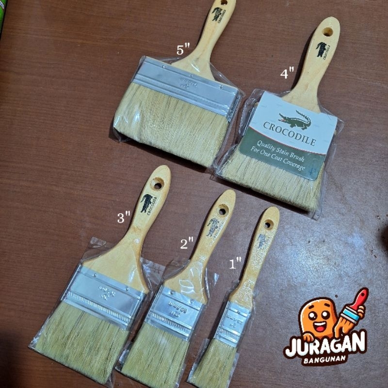 Kuas CROCODILE | Kuas Cat | Kuas Tembok | Ukuran 1" / 2" / 3" / 4" / 5"