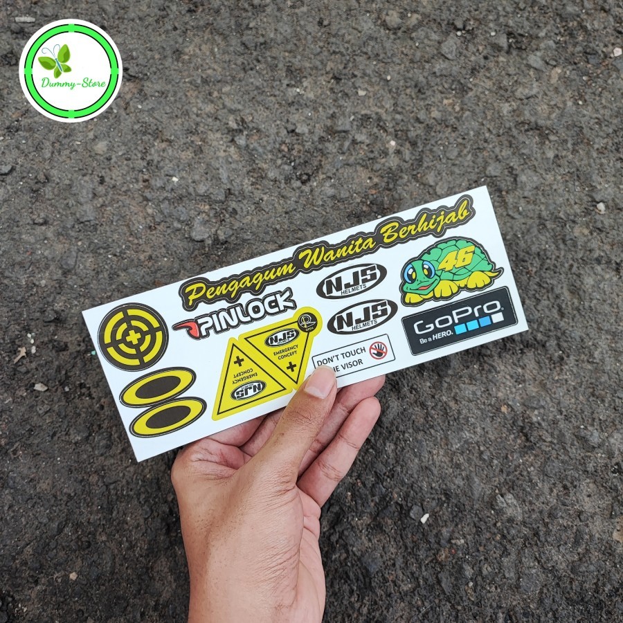 Stiker / Sticker Visor Helm NJS / STIKER VISOR NJS ANTI AIR