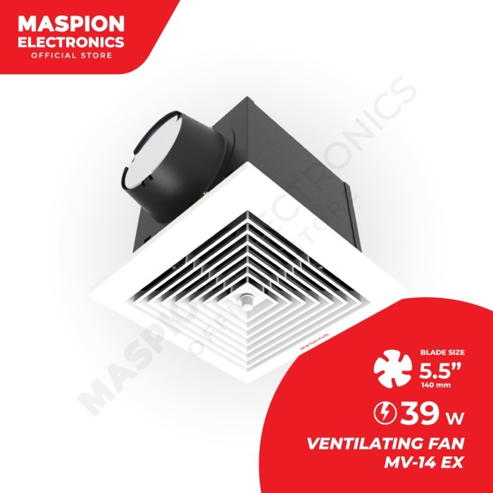 MASPION CEILING EXHAUST FAN PLAFON MV-14EX MV 14 EX