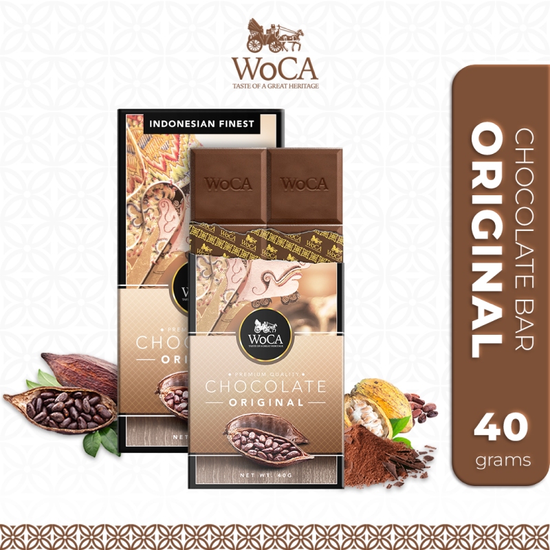 WoCA Cokelat Original Premium Chocolate Bar 40 gr