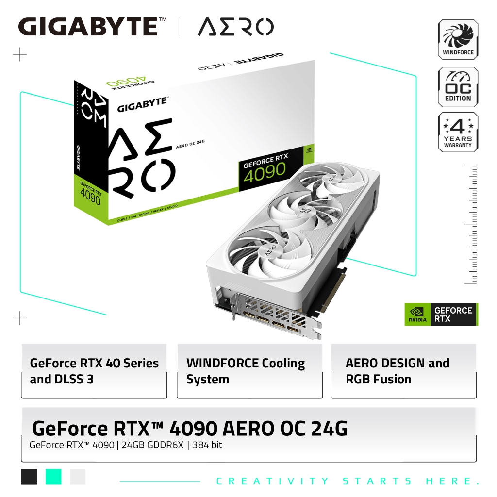 Gigabyte GeForce RTX 4090 AERO OC 24G