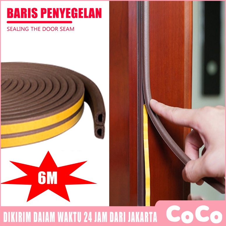 Busa Penutup Celah Lubang Bawah Alas Pintu Penghalang Debu Binatang Anti Kecoa Peredam Suara 6M3M2 P