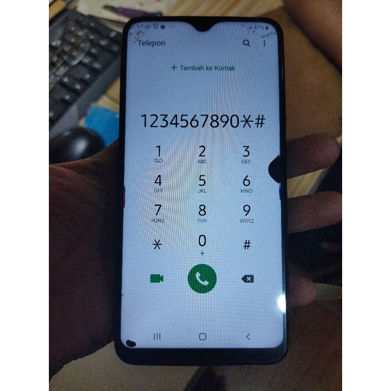 Lcd Samsung M10 Ori Copotan Minus