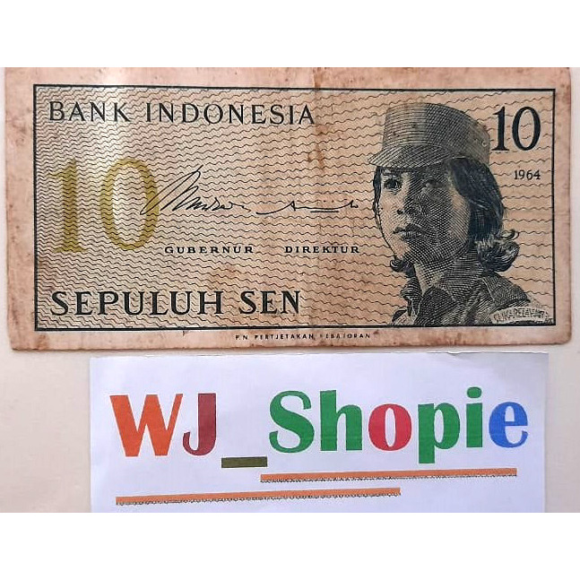 Uang Kuno 10 sen 1964