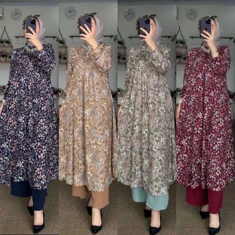 SAFIRA ONE SET LONG TUNIK//SET LONG TUNIK//TUNIK PANJANG