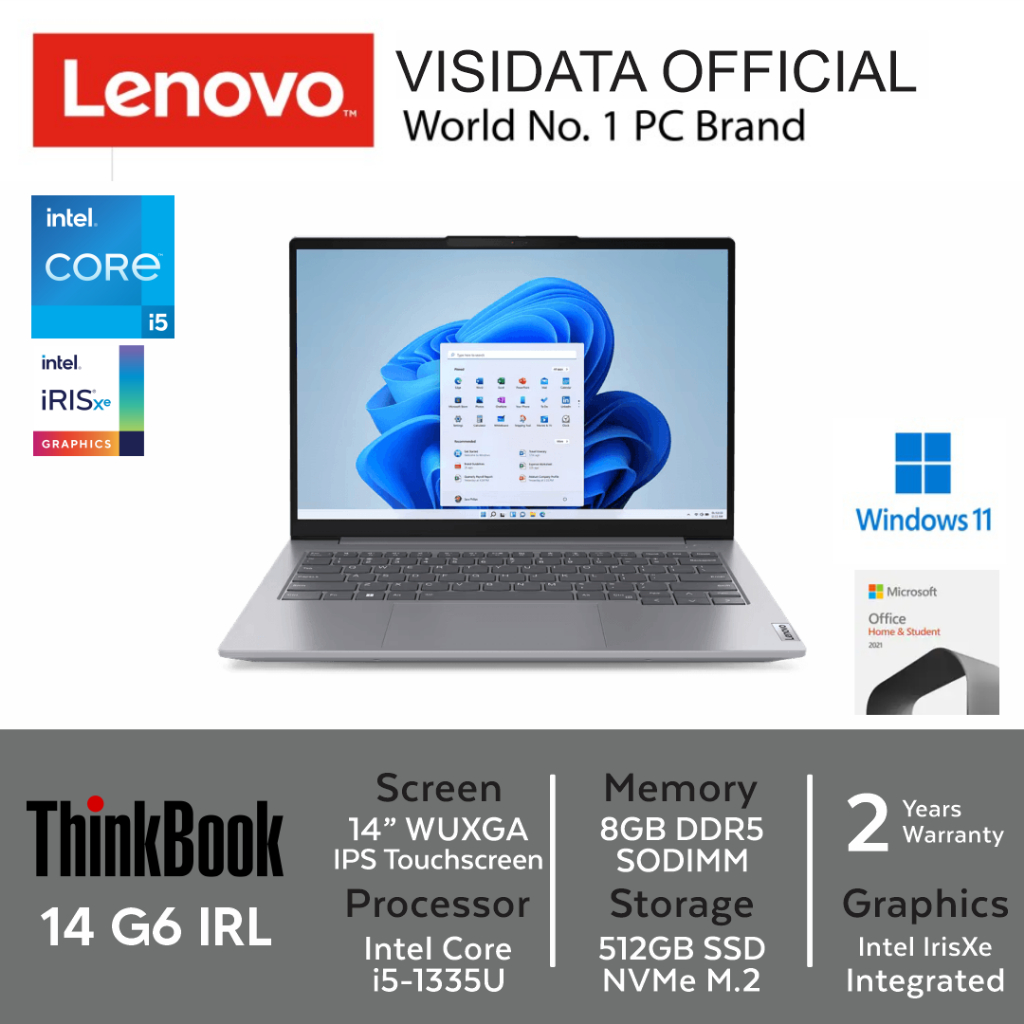 Lenovo ThinkBook 14-C3ID Intel i5-1335U 8GB 512GB 14"WUXGA Touch OHS