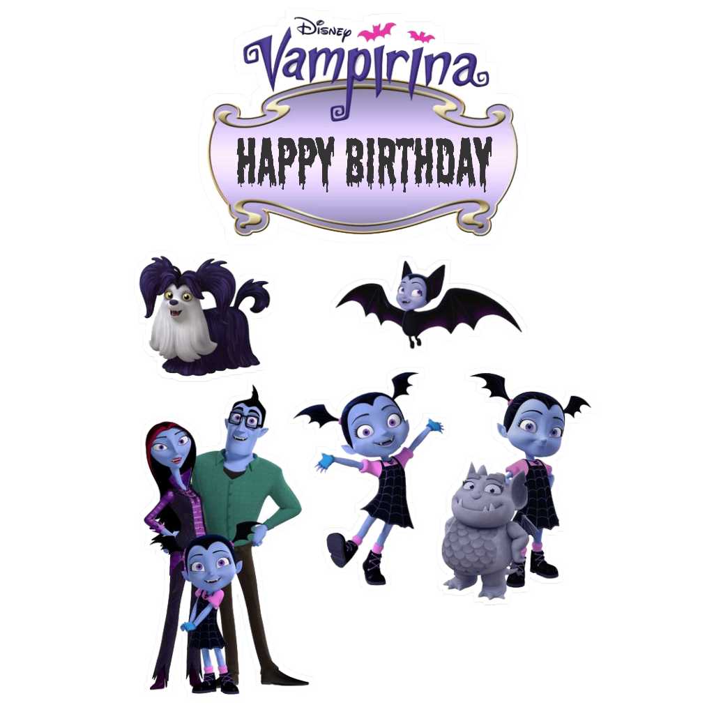 

HIASAN KUE CUSTOM TOPPER ULTAH VAMPIRINA TOPPER CAKE ULANG TAHUN