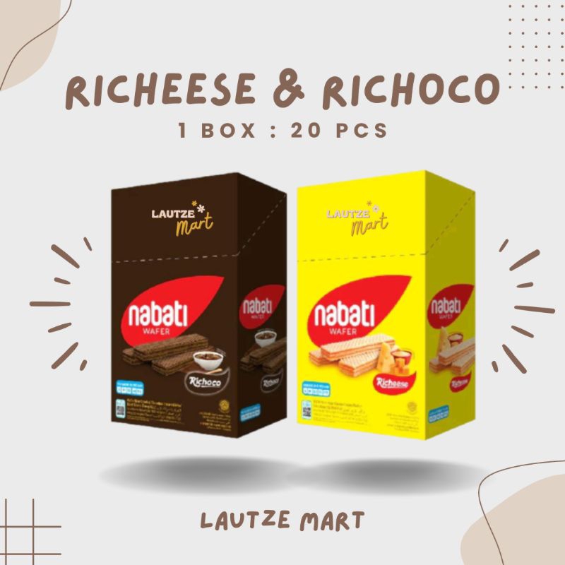 

Richeese Richoco Nabati Wafer 1 Box Isi 20 @6gr