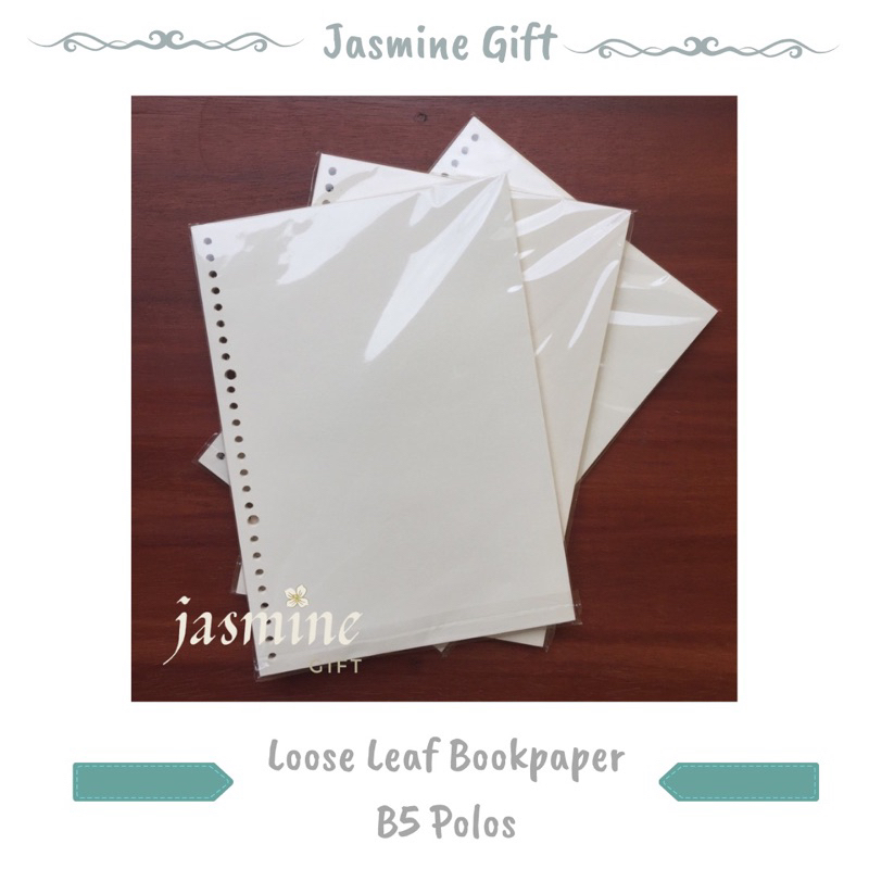 

[FREE GIFT] Refill Loose Leaf Bookpaper B5 Polos - Jasmine Gift