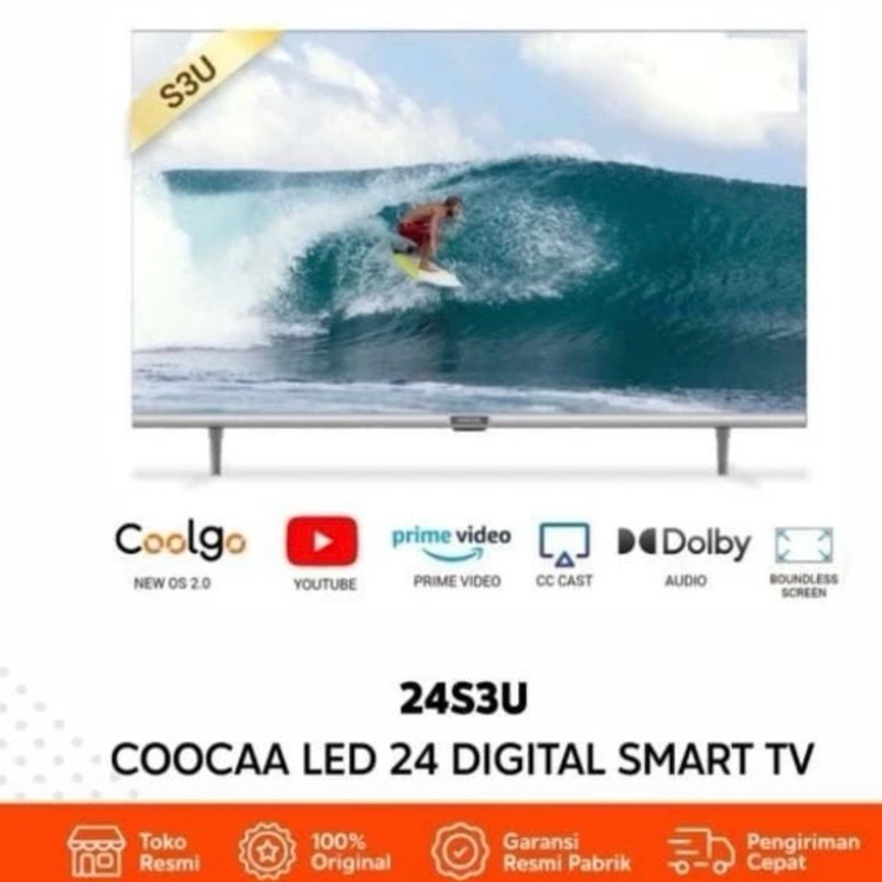 Coocaa 24 inch digital smart tv (model : Coocaa 24S3U)