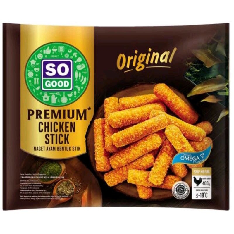 

So Good Premium Chicken Stick Nugget 400gr
