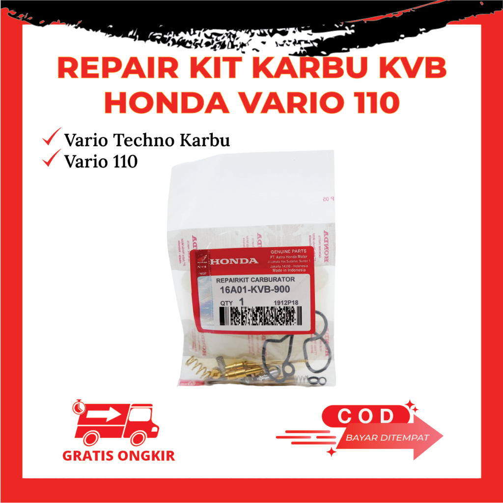 RepairKit Karburator Beat Karbu Vario 110 Karbu Scoopy Spacy Karbu KVB Original