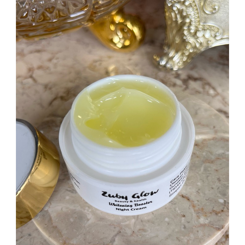 ZUBY GLOW BOOSTERR CREAM MALAM utk smua jenis kulit FLEK SUSAH PUTIH,JERAWAT