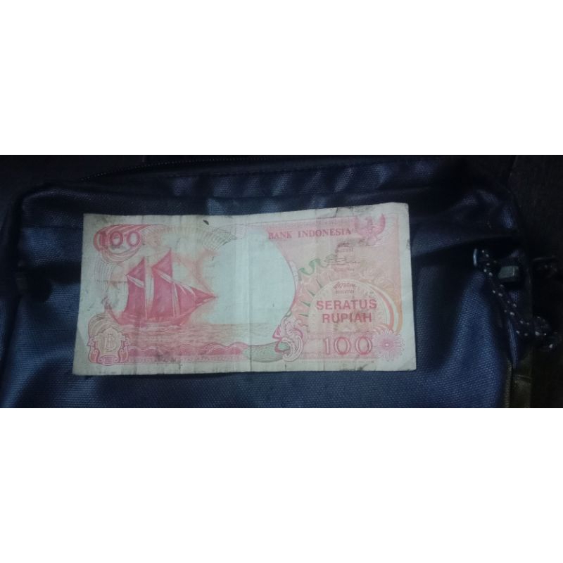 uang kertas 100rupiah kapal layar