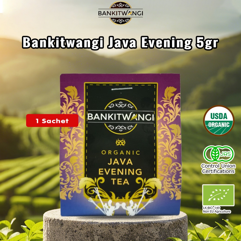 

Bankitwangi Organic Java Evening Tea 3gr | Teh Organik - Kemasan Sachet Sleeve