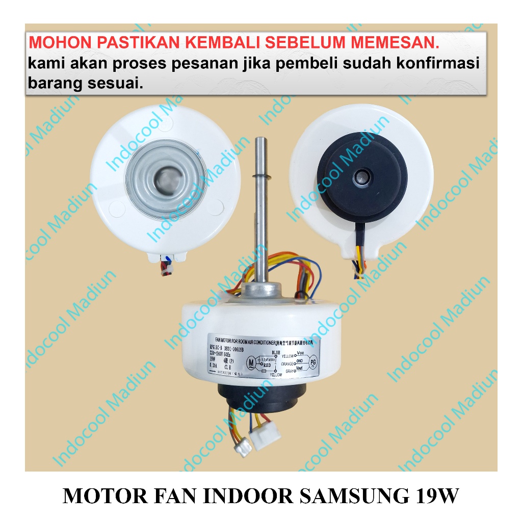 MFIS18 DINAMO MOTOR FAN AC/FAN MOTOR AC/MOTOR FAN INDOOR AC SAMSUNG 19W