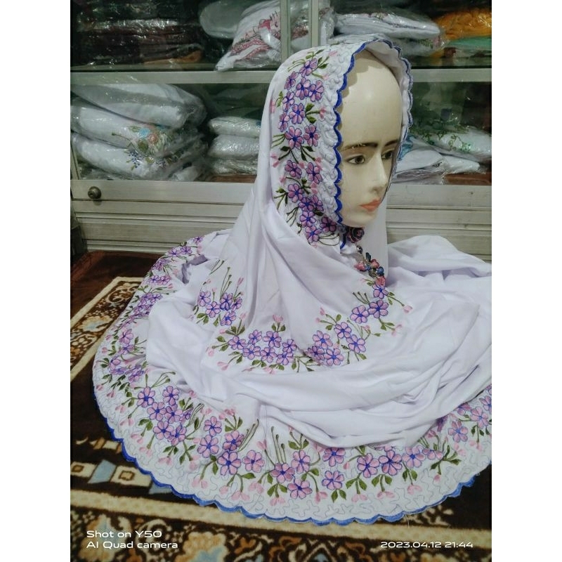 mukena polino motif sidogirian