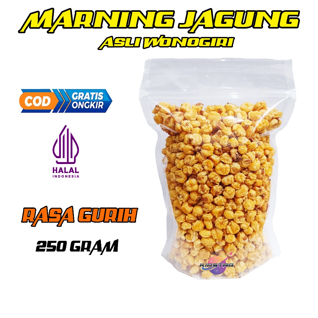 

MARNING JAGUNG / JAGUNG MARNING PEDAS GURIH ASLI WONOGIRI 250 GRAM / MERNING JAGUNG / JAGUNG MERNING