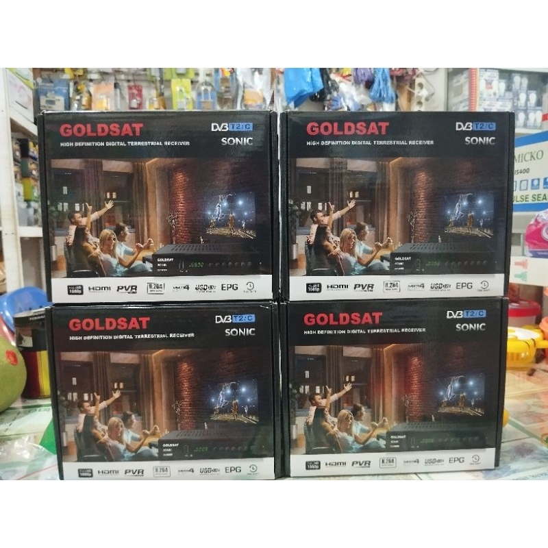 Set top box digital GOLDSAT DVBT2/C SOnic