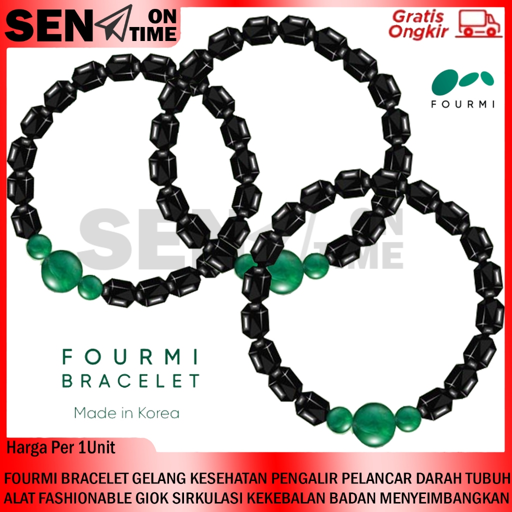 FOURMY BRACELET GELANG KESEHATAN PENGALIR PELANCAR DARAH TUBUH ALAT FASHIONABLE GIOK SIRKULASI KEKEB