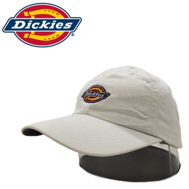 T91 Topi Casual Cotton Logo Dickies 1922 White Authentic Original Big Logo
