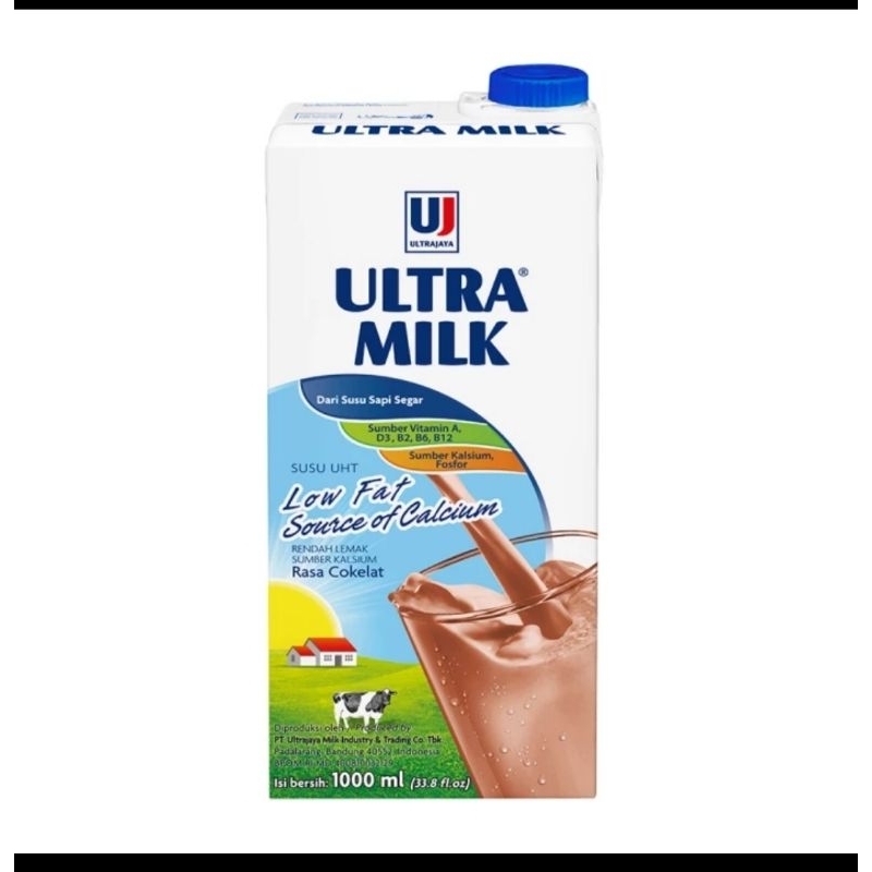 

ULTRA MILK LOW FAT 1 LITER COKLAT