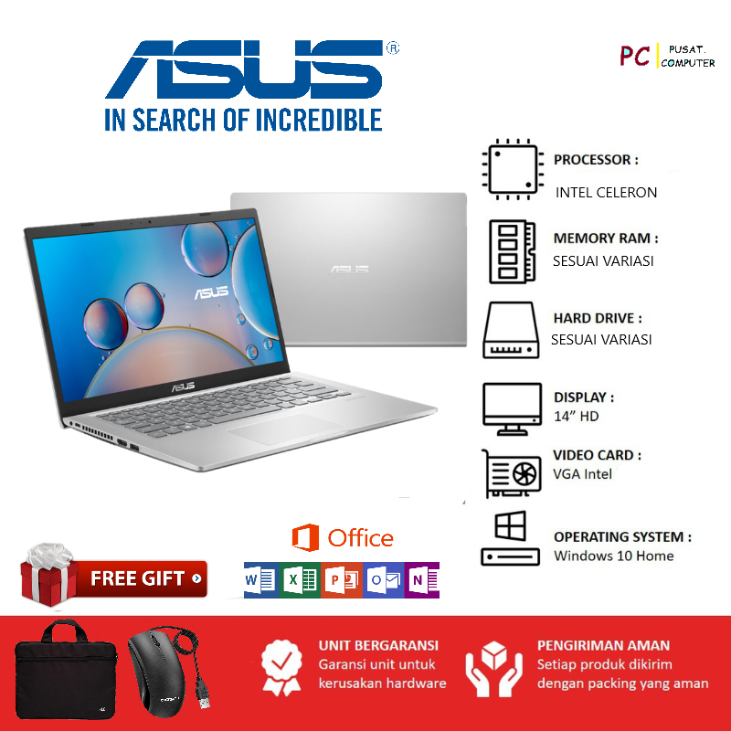 LAPTOP ASUS VivoBook A416MAO RAM 4GB SSD 256GB