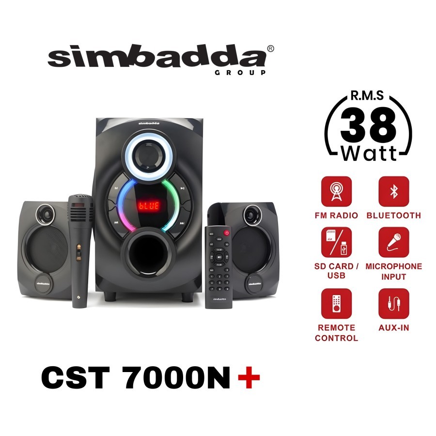 Speaker SIMBADDA CST 7000N+ CST7000n+ Mic Karaoke