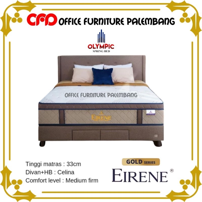 springbed olympic gold EIRENE matras kasur spring bed pocket spring plush top