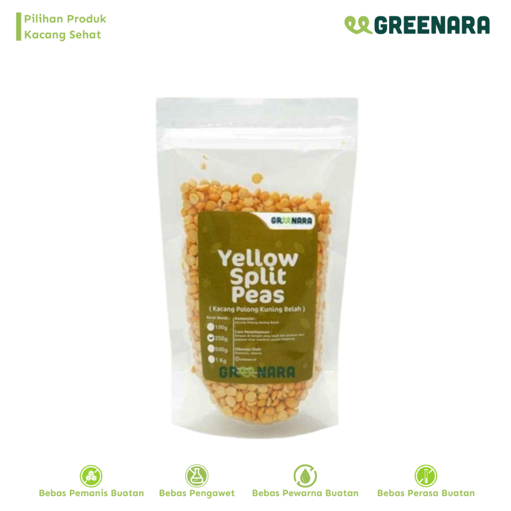 

Greenara - Kacang Polong Kuning 250gr / Yellow Split Peas